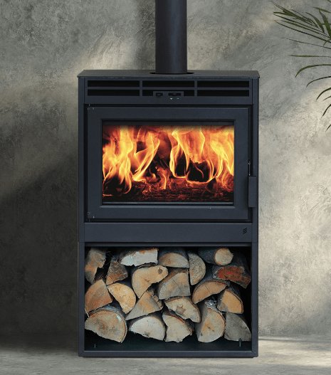 Ambiance Ambiance Fireplaces Novo 38 Freestanding Stove Fireplace Finished - Wood