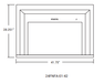 Ambiance Ambiance Fireplaces Surround 42” X 28” (Fusion 24) - 24FNFA-01-42 24FNFA-01-42 Fireplace Accessories