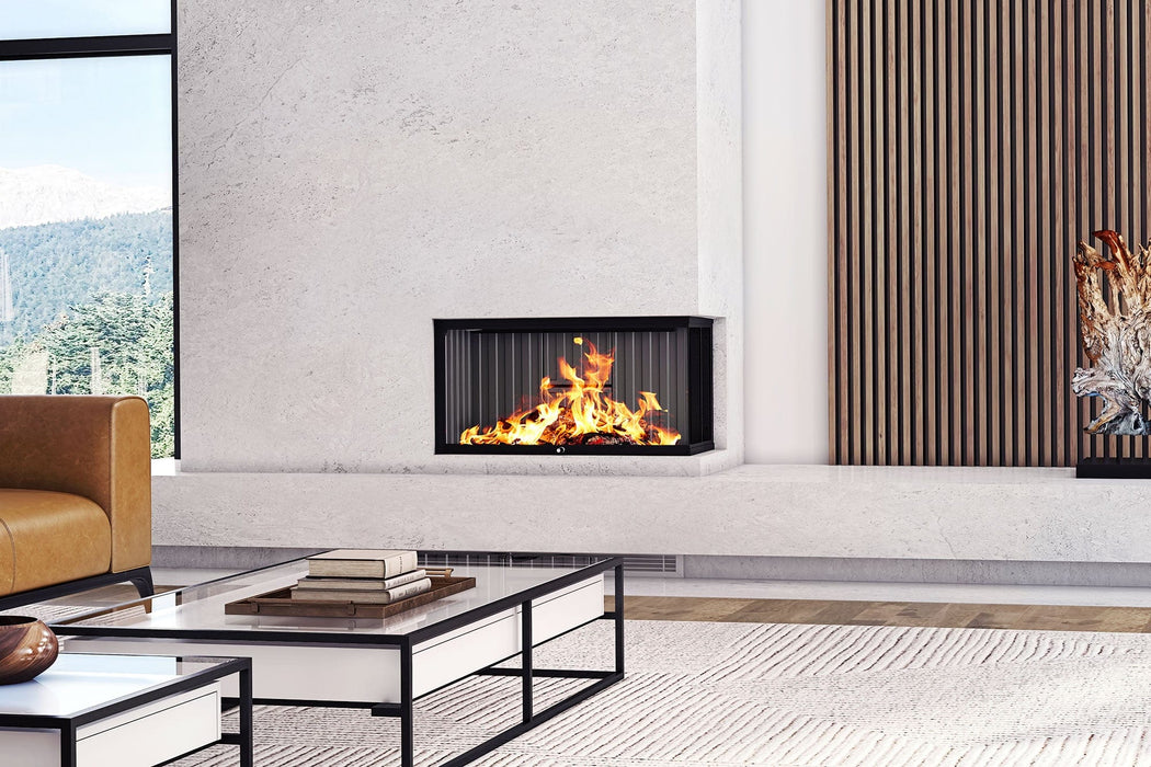 Ambiance Ambiance Luxus Corner Right 32 Zero-Clearance Wood Fireplace LXCR32 Fireplace Finished - Wood
