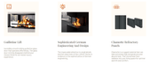 Ambiance Ambiance Luxus Corner Right 40 Zero-Clearance Wood Fireplace LXCR40 Fireplace Finished - Wood