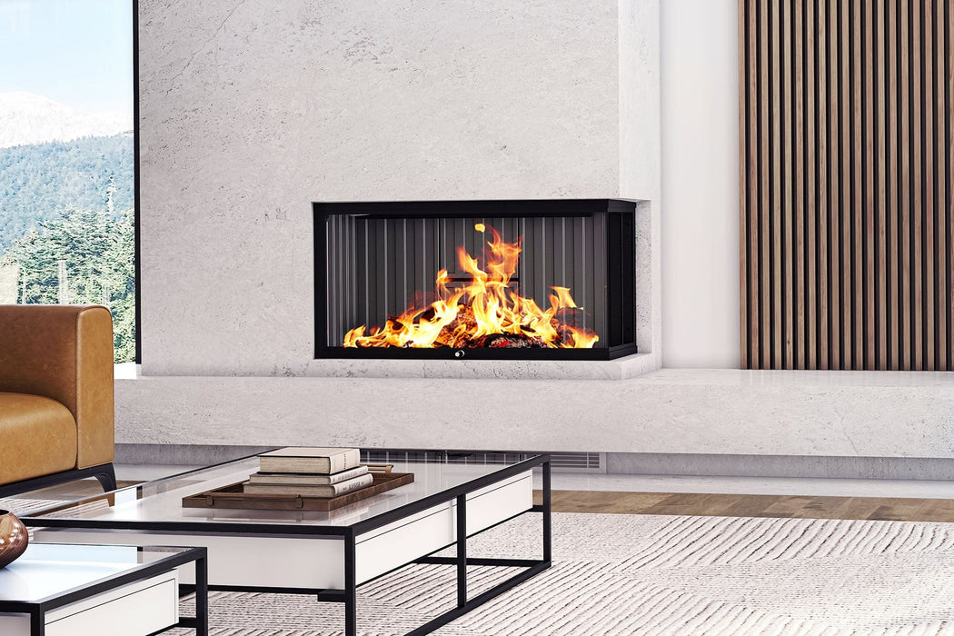 Ambiance Ambiance Luxus Corner Right 40 Zero-Clearance Wood Fireplace LXCR40 Fireplace Finished - Wood