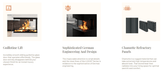 Ambiance Ambiance Luxus Pier 28 Zero-Clearance Wood Fireplace LXP28 Fireplace Finished - Wood