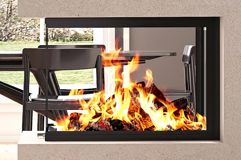 Ambiance Ambiance Luxus Pier 28 Zero-Clearance Wood Fireplace LXP28 Fireplace Finished - Wood