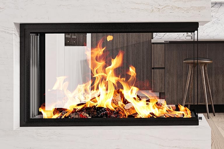 Ambiance Ambiance Luxus Pier 36 Zero-Clearance Wood Fireplace LXP36 Fireplace Finished - Wood