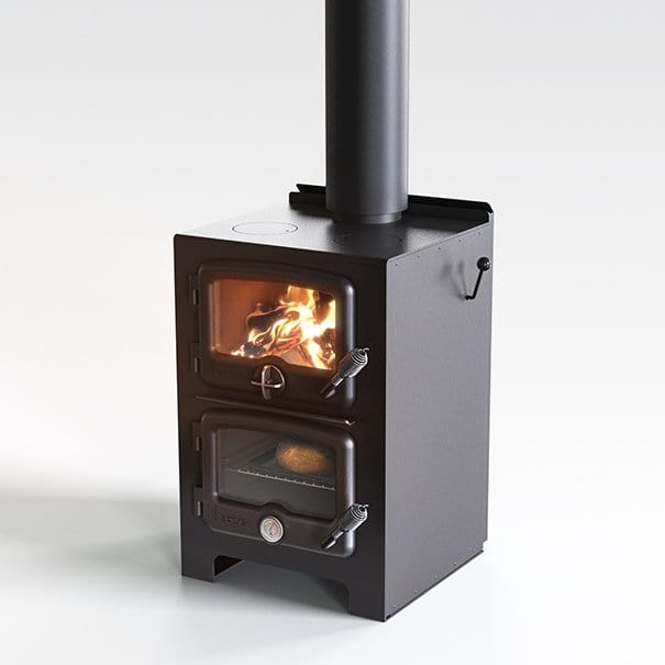 Ambiance Nectre N350 Baker's Oven & Wood Stove (Medium) GD-N350 Fireplace Finished - Wood