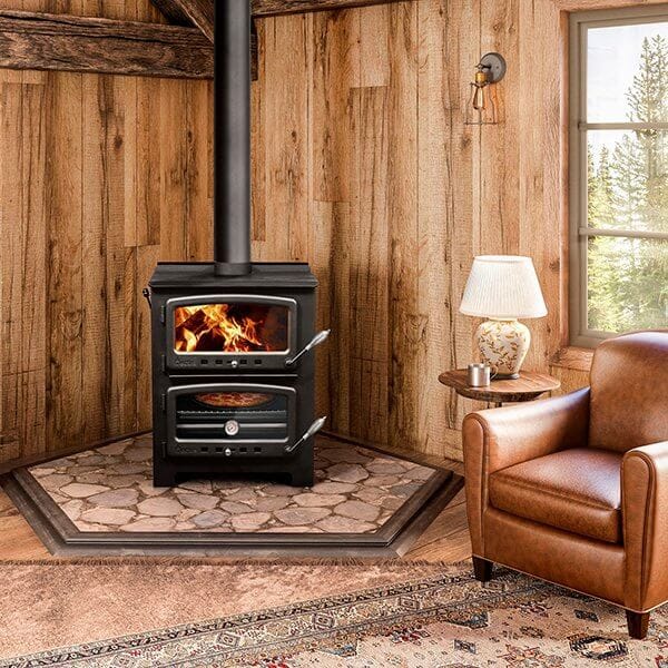 Ambiance Nectre N550 Big Baker's Oven & Wood Stove (Large) GD-N550 Fireplace Finished - Wood