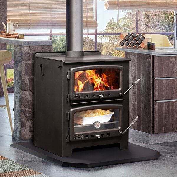 Ambiance Nectre N550 Big Baker's Oven & Wood Stove (Large) GD-N550 Fireplace Finished - Wood