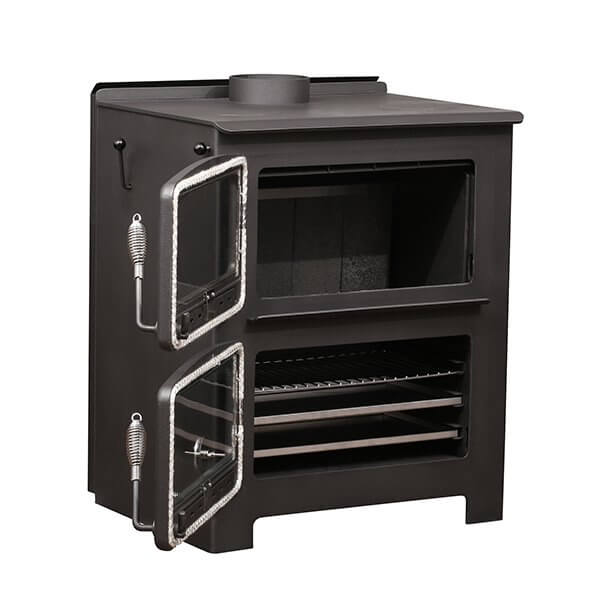 Ambiance Nectre N550 Big Baker's Oven & Wood Stove (Large) GD-N550 Fireplace Finished - Wood
