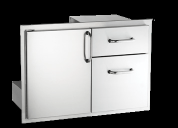 American Outdoor Grill American Outdoor Grill 18" Door with Double Drawer - 18-30-SSDD 18-30-SSDD Barbecue Parts 619655062402