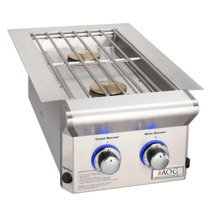 American Outdoor Grill American Outdoor Grill Built-In Double Side Burner 25,000 BTU’s (“L” Series) 3282LP Barbecue Finished - Gas