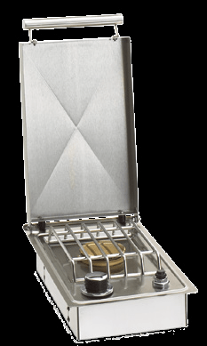 American Outdoor Grill American Outdoor Grill Natural Gas Single Side Burner - 3283 3283 Barbecue Finished - Gas 619655030258