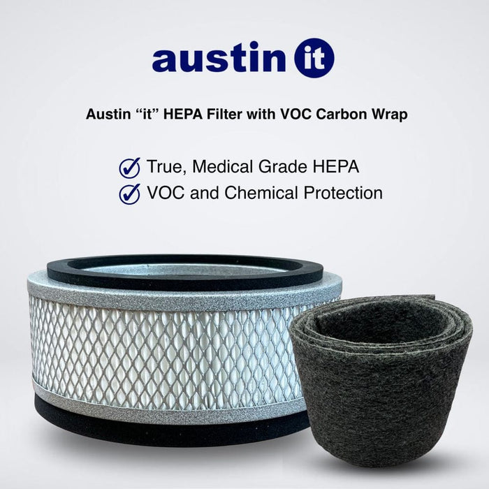 Austin Air Austin Air Replacement IT Filter (IT Machine) - FR100 HEPA with VOC Carbon Wrap FR100C Vacuum Parts