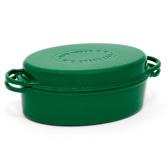 Big Green Egg Big Green Egg Enameled Cast Iron Dutch Oven Oval 117670 Barbecue Accessories