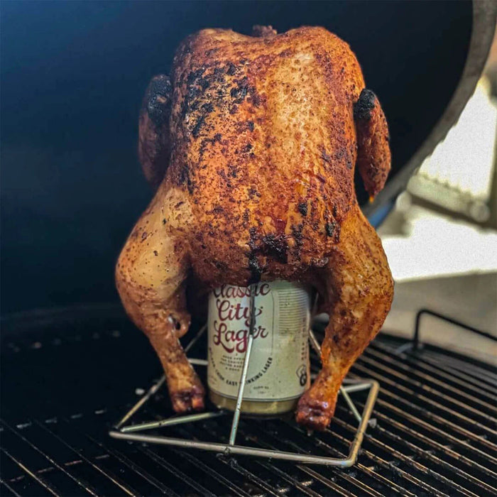 Big Green Egg Big Green Egg Folding Beer Can Chicken Roaster - 127754 127754 Barbecue Accessories 665719127754