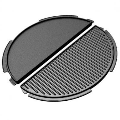 Big Green Egg Big Green Egg Half-Moon Cast Plancha Griddle XL/2XL 122995 Barbecue Accessories