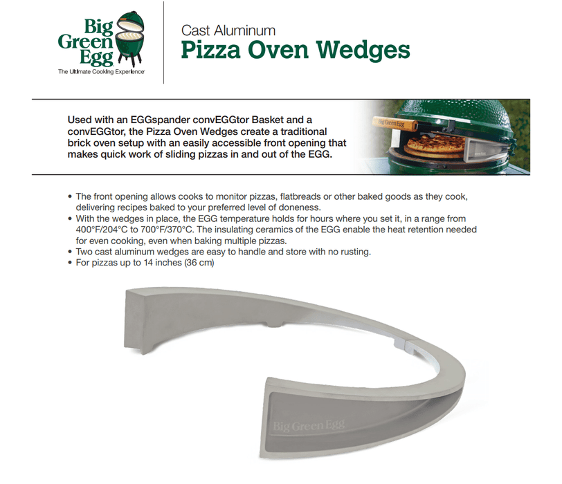 Big Green Egg Big Green Egg Pizza Oven Wedges (Large) - 128027 128027 Barbecue Accessories 665719128027