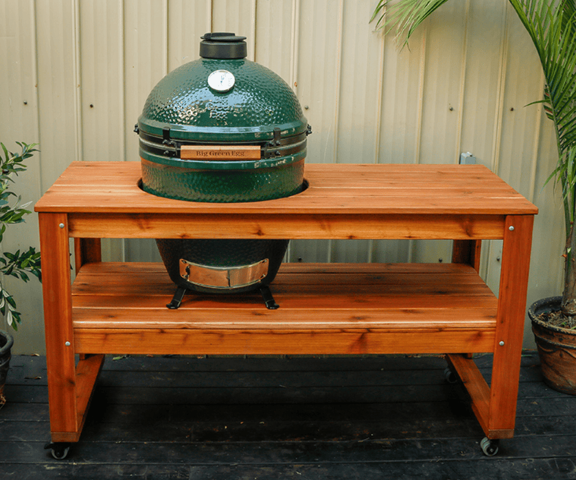Big Green Egg Big Green Egg Red Cedar Table (Large Egg) - 389289 389289 Barbecue Accessories