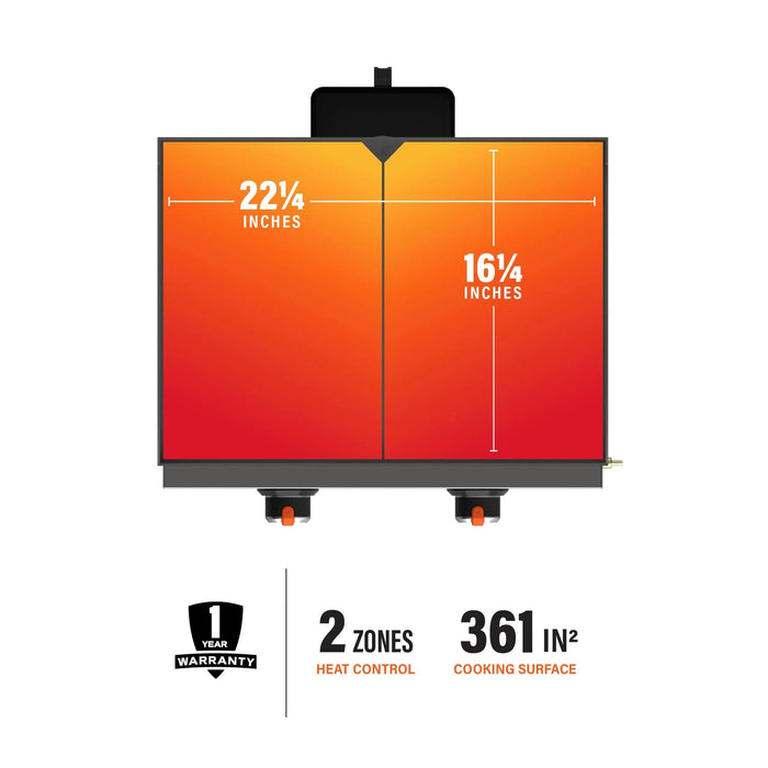 Blackstone Blackstone 22" Tabletop Griddle (with Hood) 2205-BLACKSTONE Barbecue Finished - Gas