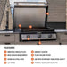 Blackstone Blackstone 28" Drop-In Griddle with Hood 6129-BLACKSTONE Barbecue Finished - Gas