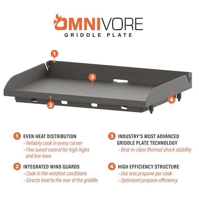 Blackstone Blackstone 28" Omnivore Griddle Cooking Station 2206-BLACKSTONE Barbecue Finished - Gas