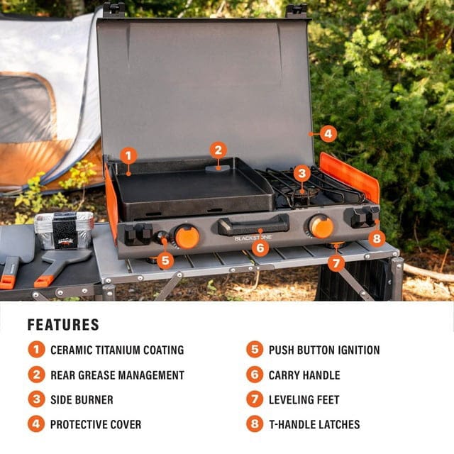 Blackstone Blackstone Adventure Ready 14" Camping Griddle 2364CA-BLACKSTONE Barbecue Finished - Gas