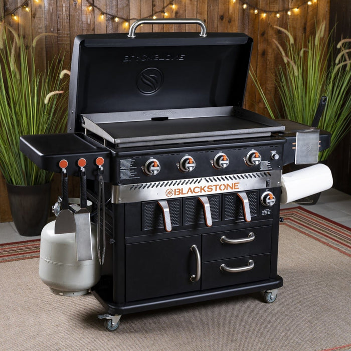 Blackstone Blackstone Patio 36" Cabinet Griddle w/ Airfryer (C&H Package Special!) 1923CA-SPECIAL Barbecue Finished - Gas