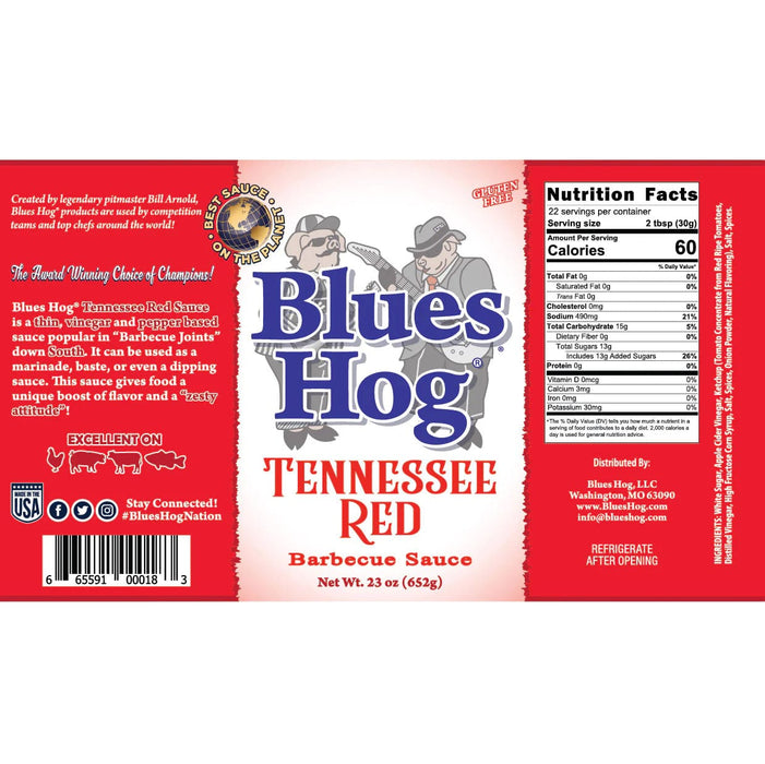 Blues Hog Blues Hog Tennesee Red BBQ Sauce Squeeze Bottle (24 oz.) - 70210 70210 Barbecue Accessories