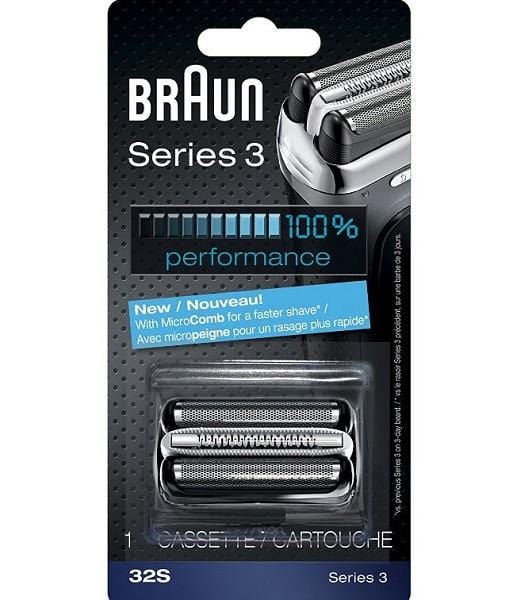 Braun Braun 32S Replacement Heads (3-pack) 32SD Shaver Parts 069055873762