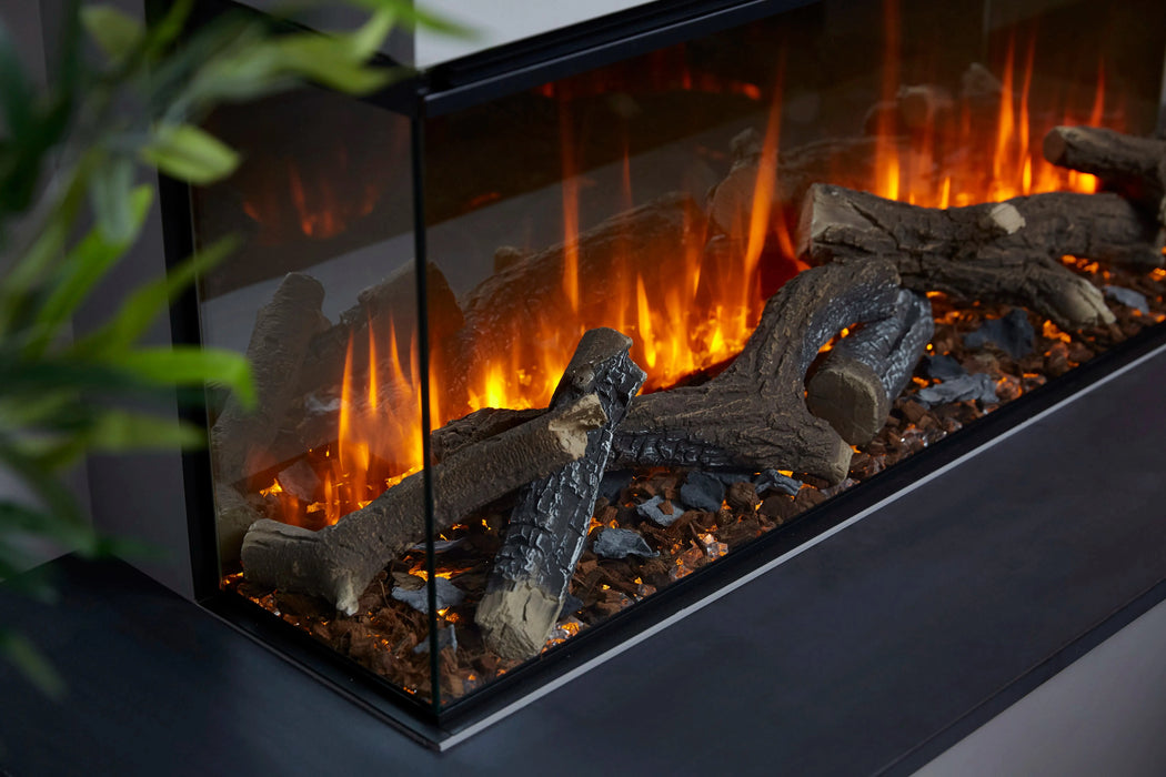 British Fires British Fires New Forest 48" Electric Fireplace (Black Edition) FCBUS0025 Fireplace Finished - Electric