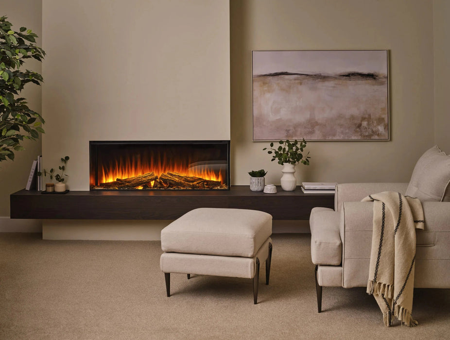 British Fires British Fires New Forest 48" Electric Fireplace (Black Edition) FCBUS0025 Fireplace Finished - Electric
