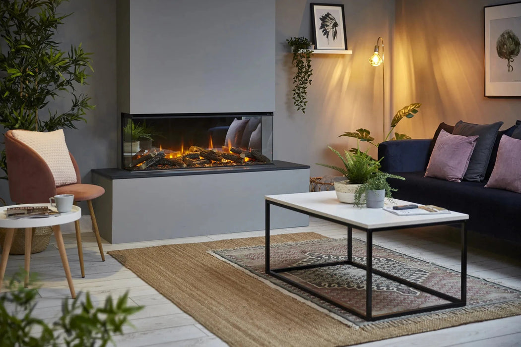 British Fires British Fires New Forest 48" Electric Fireplace (Black Edition) FCBUS0025 Fireplace Finished - Electric