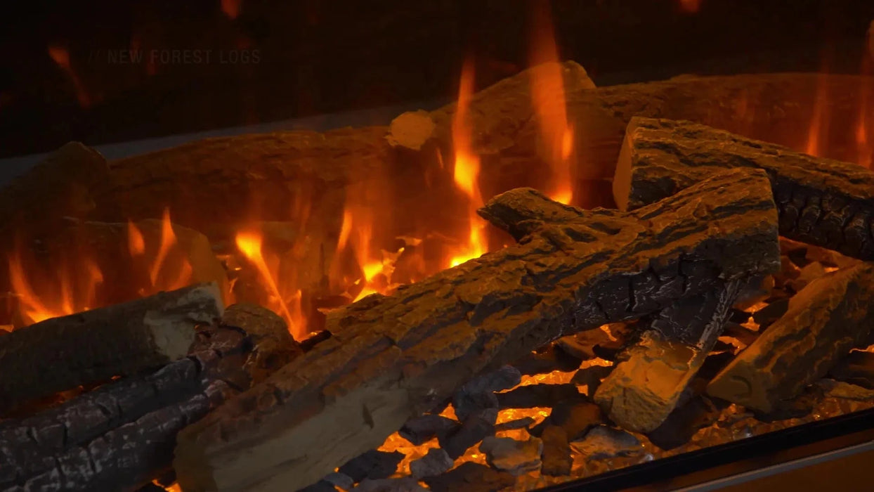 British Fires British Fires New Forest 48" Electric Fireplace (Black Edition) FCBUS0025 Fireplace Finished - Electric