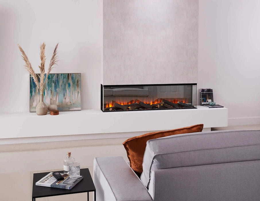 British Fires British Fires New Forest 63" Electric Fireplace (Black Edition) FCBUS0026 Fireplace Finished - Electric