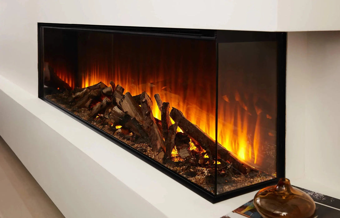 British Fires British Fires New Forest 63" Electric Fireplace (Black Edition) FCBUS0026 Fireplace Finished - Electric