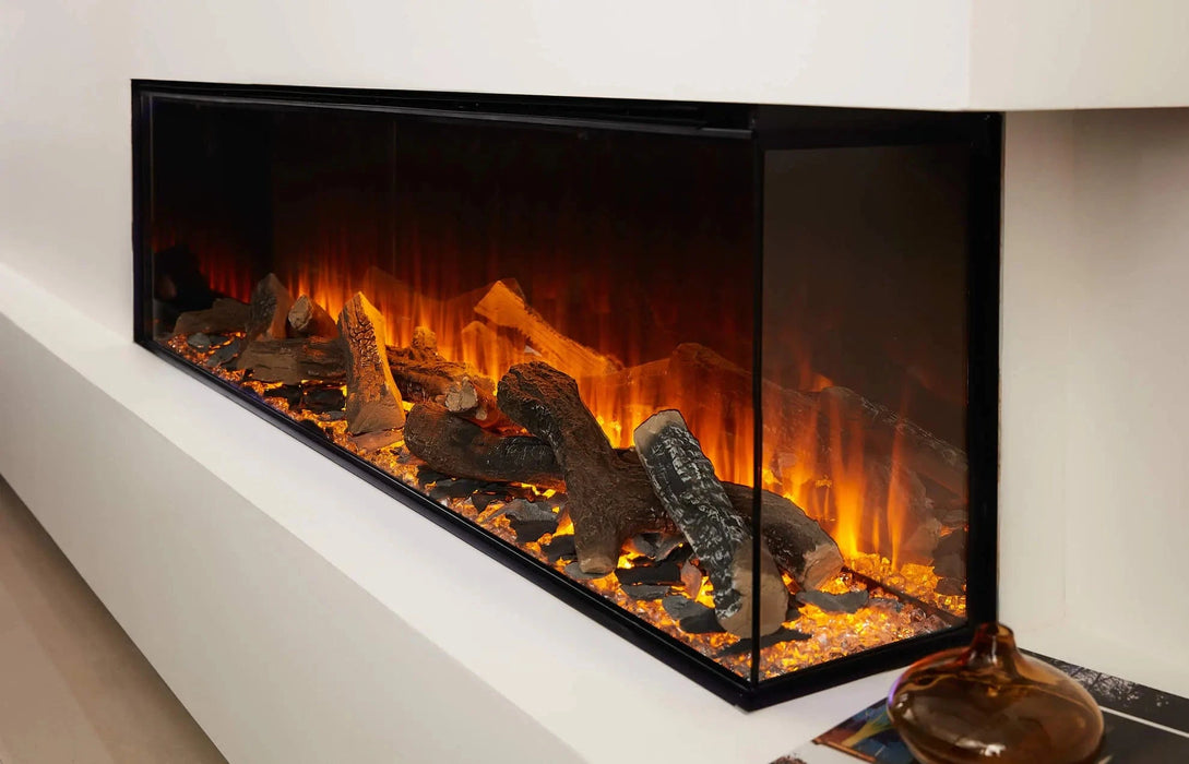 British Fires British Fires New Forest 63" Electric Fireplace (Black Edition) FCBUS0026 Fireplace Finished - Electric