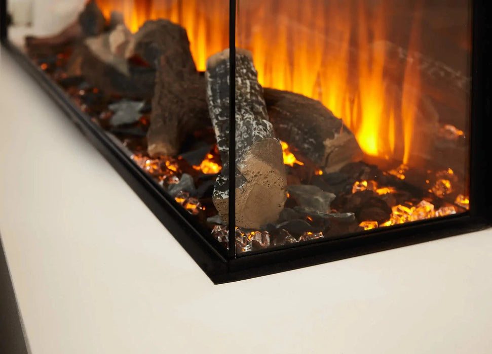 British Fires British Fires New Forest 63" Electric Fireplace (Black Edition) FCBUS0026 Fireplace Finished - Electric