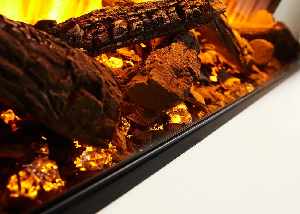 British Fires British Fires New Forest 63" Electric Fireplace (Black Edition) FCBUS0026 Fireplace Finished - Electric
