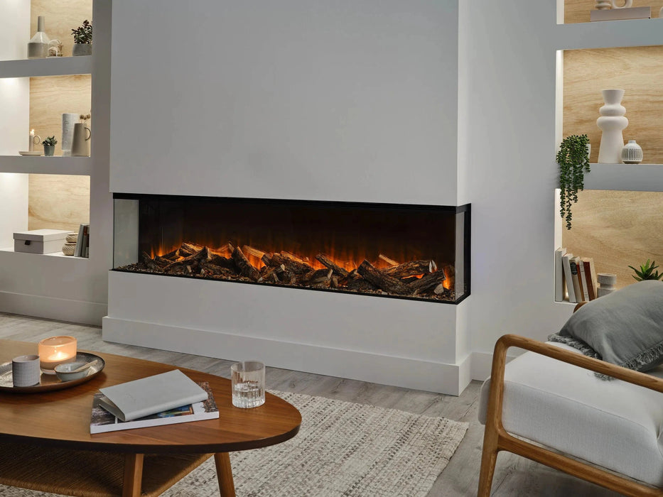 British Fires British Fires New Forest 75" Electric Fireplace (Black Edition) FCBUS0027 Fireplace Finished - Electric