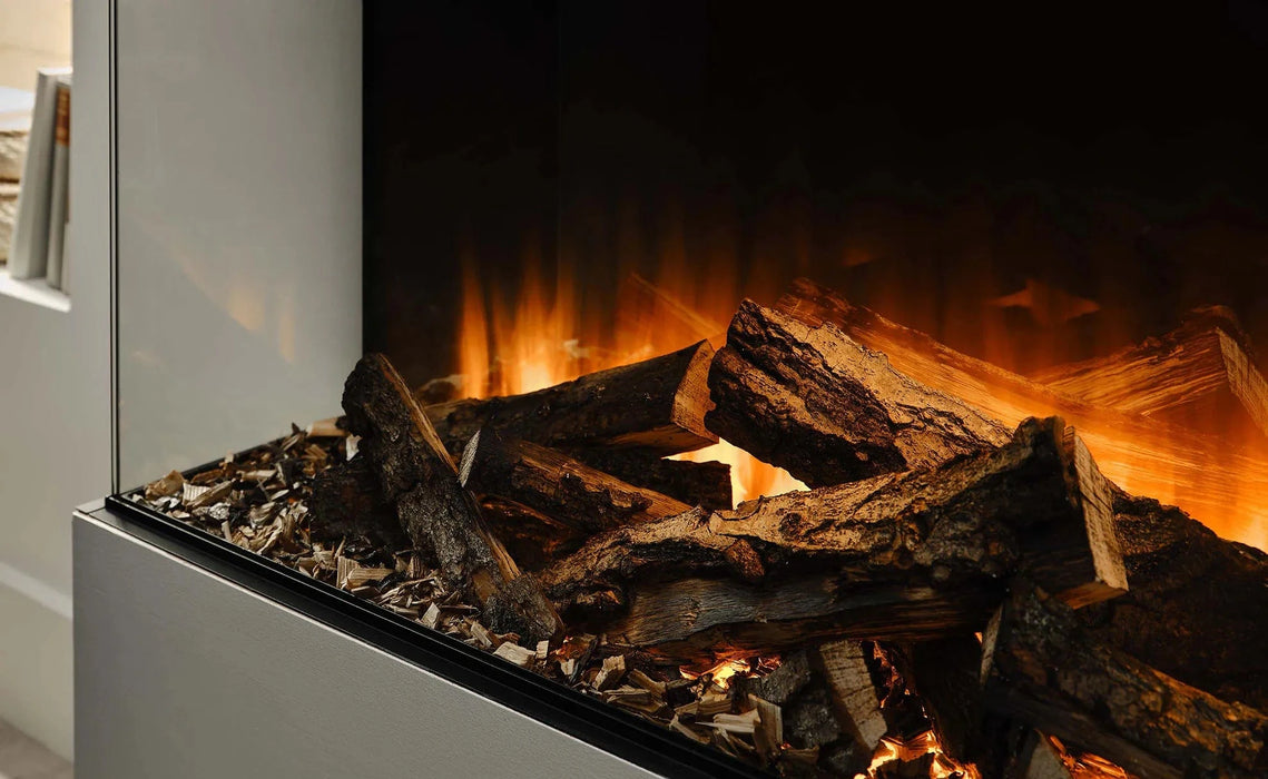 British Fires British Fires New Forest 75" Electric Fireplace (Black Edition) FCBUS0027 Fireplace Finished - Electric