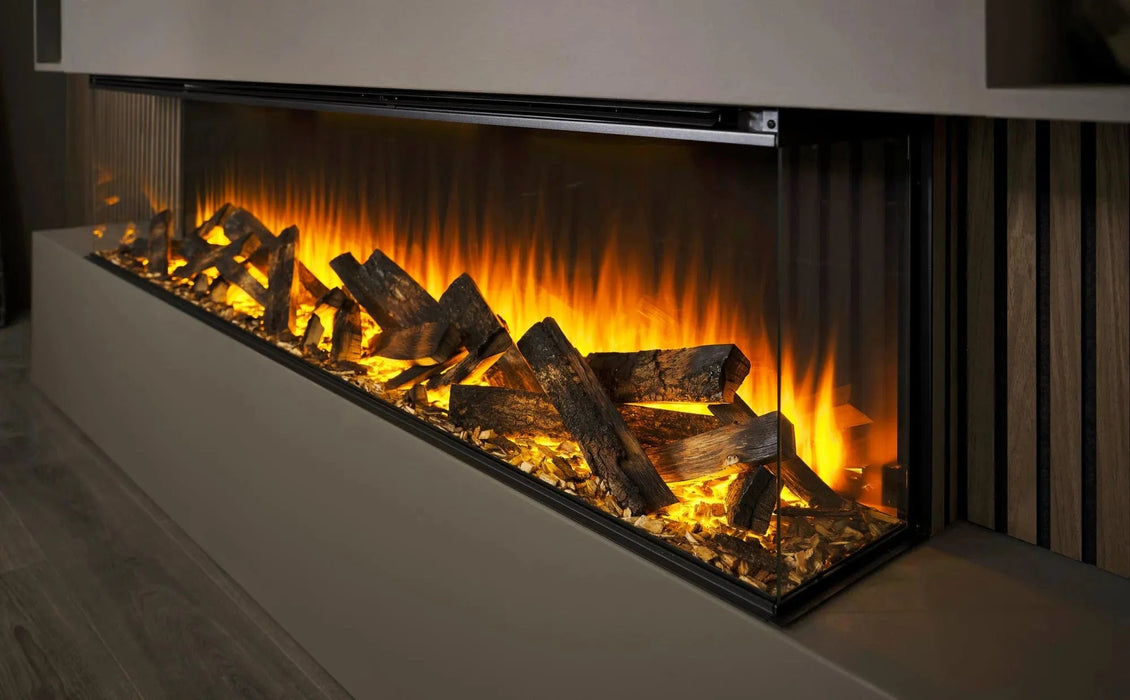 British Fires British Fires New Forest 75" Electric Fireplace (Black Edition) FCBUS0027 Fireplace Finished - Electric