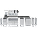 Broil King Broil King 10 ft. Outdoor Kitchen Island with Imperial S 690iF & Refrigerator Barbecue Finished - Gas