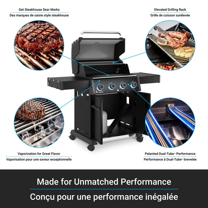Broil King Broil King Baron 420 Pro Shadow Gas Grill Barbecue Finished - Gas