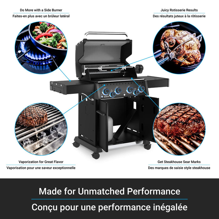Broil King Broil King Baron 490 PRO Shadow Gas Grill Barbecue Finished - Gas