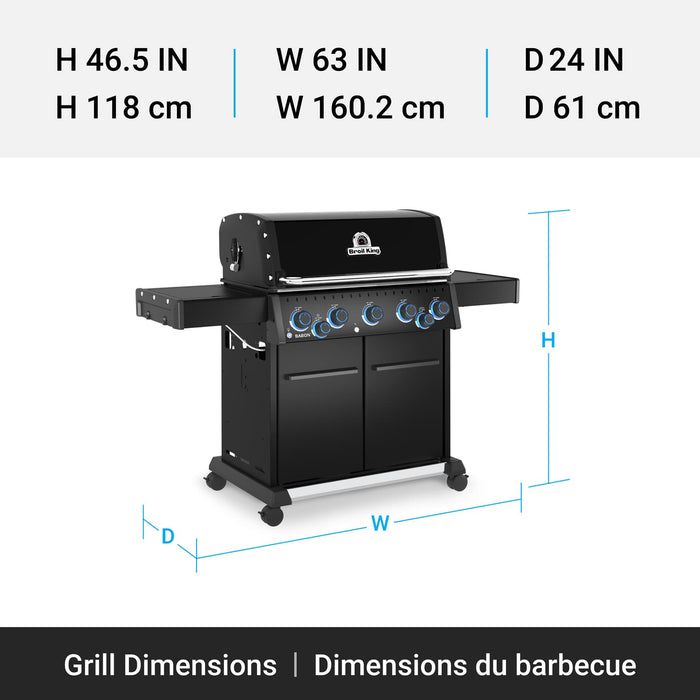Broil King Broil King Baron 590 PRO Shadow Gas Grill Barbecue Finished - Gas