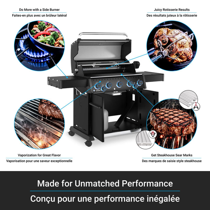 Broil King Broil King Baron 590 PRO Shadow Gas Grill Barbecue Finished - Gas