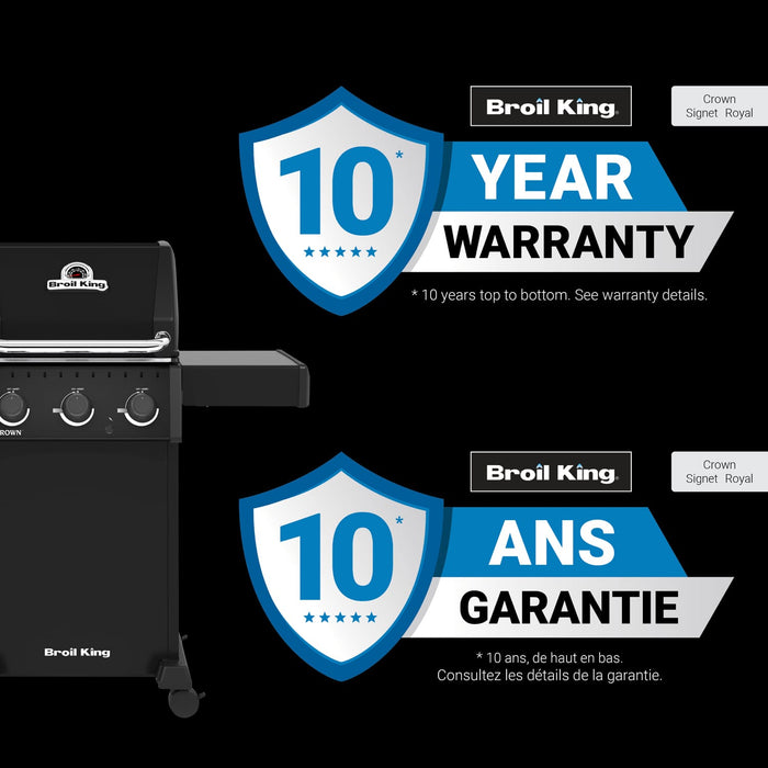 Broil King Broil King Crown 310 Shadow Gas Grill Barbecue Finished - Gas