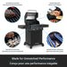 Broil King Broil King Crown 310 Shadow Gas Grill Barbecue Finished - Gas