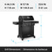 Broil King Broil King Crown 410 Shadow Gas Grill Barbecue Finished - Gas