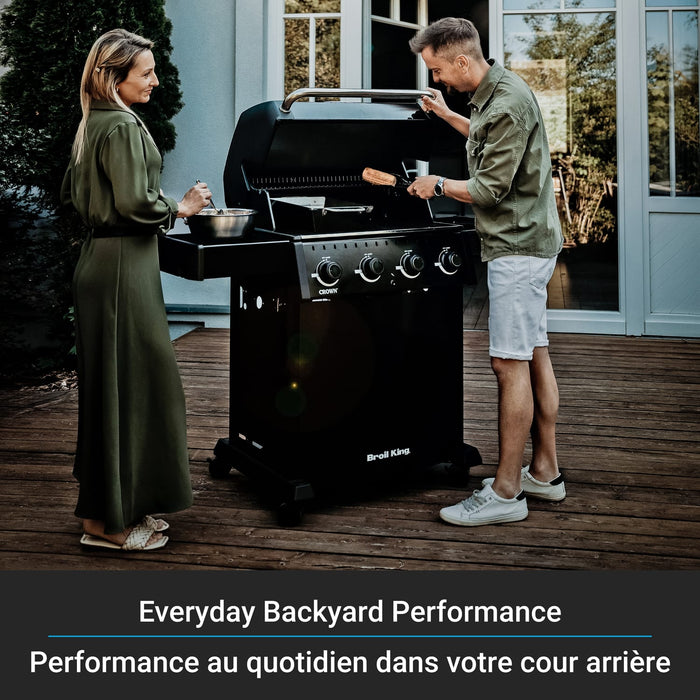 Broil King Broil King Crown 410 Shadow Gas Grill Barbecue Finished - Gas