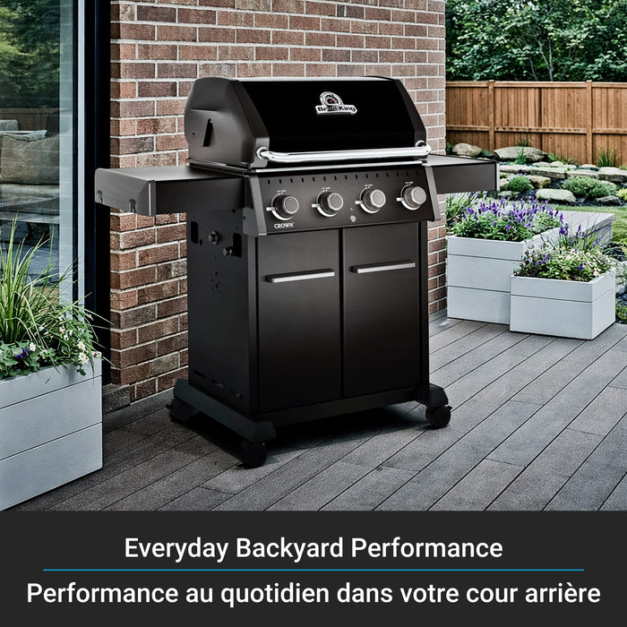 Broil King Broil King Crown 420 Shadow Gas Grill Barbecue Finished - Gas